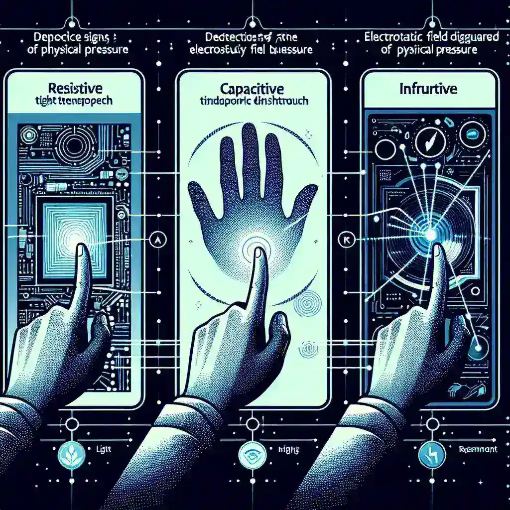 What are the main types of touchscreens?